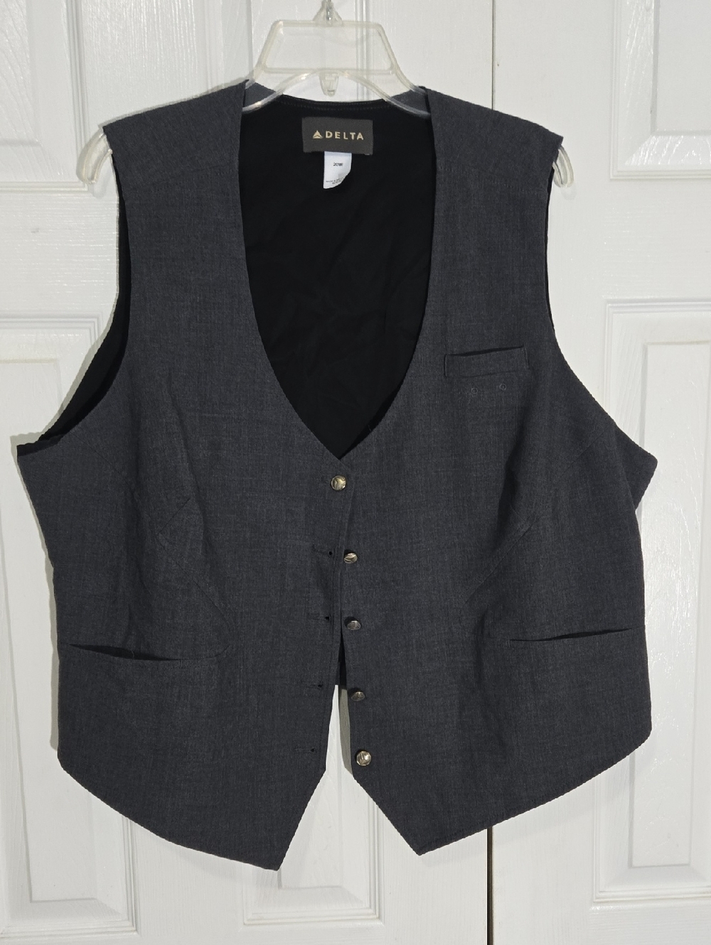 Delta Airlines Gray Vest 20